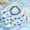 100 Pieces 10mm Crystal Beads Rhinestones Beads Pave Disco Ball Beads Mixed Color Polymer Clay Diamond Round Beads for Summer Bling Pen Bracelet Necklace Earring Jewelry Making Christmas